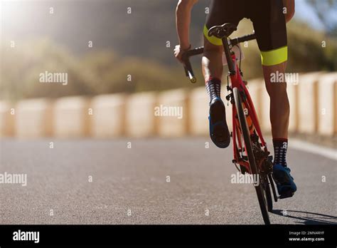 Road Bike Cyclist Man Cycling Athlete On A Race Cycle Stock Photo Alamy