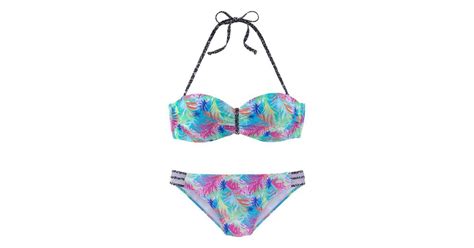 Buffalo B Gel Bandeau Bikini Mit Mustermix