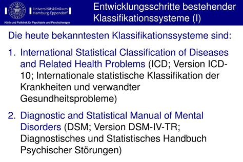 PPT Diagnostik und Klassifikation psychischer Störungen ICD 10 DSM