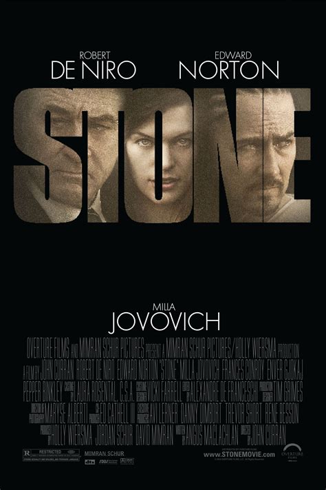 Stone (2010) - Posters — The Movie Database (TMDB)