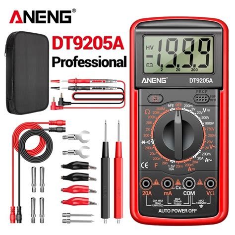 Aneng Dt A Digital Multimeter Ac Dc Transistor Tester Electrical Ncv