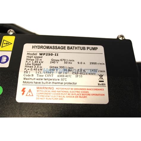 LX WP250 II 2 5hp 2 Speed Hot Tub Pump 2 X 2 Hot Tub Pumps
