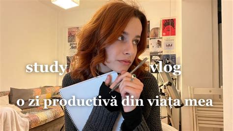 study vlog I o zi productivă din viața mea despre licență haircare