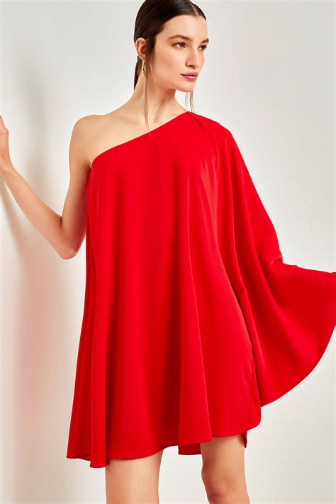 VESTIDO AMPLO TAILOR VERMELHO