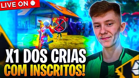 Free Fire Ao Vivo X Dos Cria Ao Vivojogando Inscritos Salas