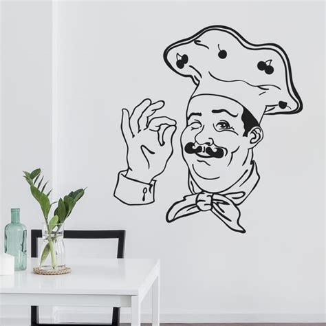Sticker Mural Chef Cuisine 3617680105634 Noir 257x287 Cm Leroy