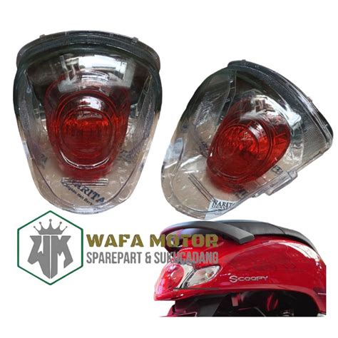 Jual Kaca Mika Lampu Stop Rem Belakang Scoopy Esp K