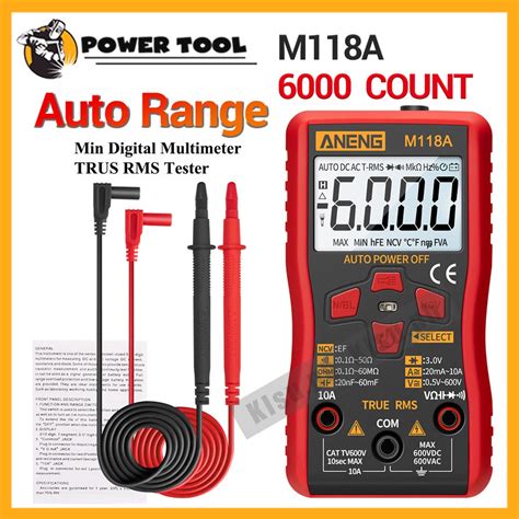 Aneng M A Digital Multimeter Trms Counting Multimeter Tester