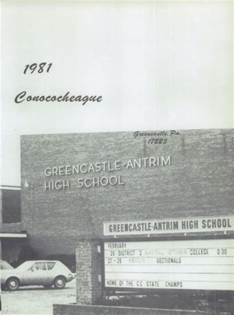 Explore 1981 Greencastle-Antrim High School Yearbook, Greencastle PA ...