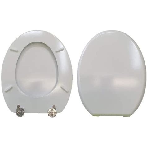 Abattant Wc Universel Mdf Laqu Blanc Brillant Cdiscount Bricolage