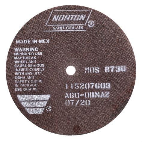 Norton Type 1 7 In X 006 In X 12 In Abrasive Cut Off Wheel