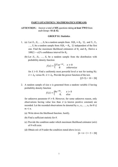 Isi Admission Test M Tech Qror Pqb Sample Paper Indcareer Docs