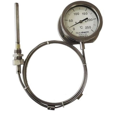 Gas Expansion With Capillary Thermometer Nc British Rototherm Co