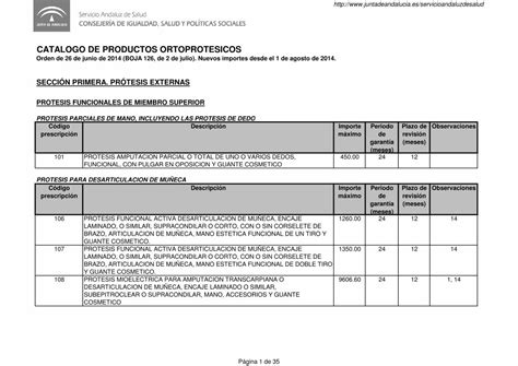 Pdf Catalogo De Productos Ortoprotesicos Protesis Funcionales De