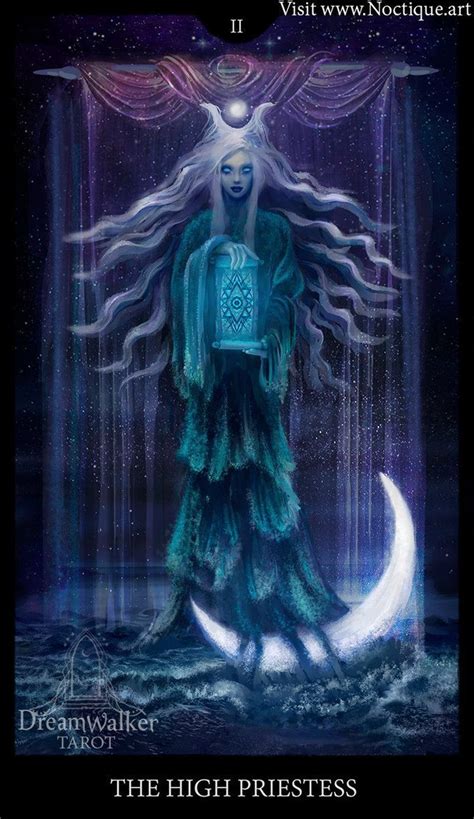 THE HIGH PRIESTESS Dreamwalker Tarot Card By Noctique Art Tarot