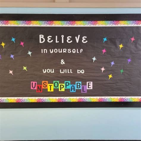 Believe In Yourself Bulletin Board Kit Letters Classroom Decoration