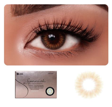 Buy O Lens Spanish Real Monthly Coloured Contact Lenses Brown 000 Online