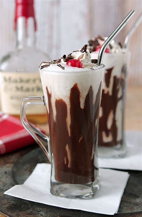 Bourbon And Hot Fudge Milkshake