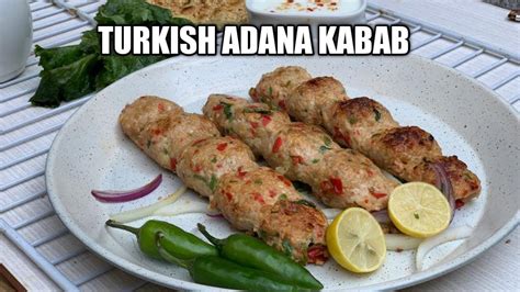 Turkish Chicken Adana Kabab Recipe With Homemade Skewers By Ninas