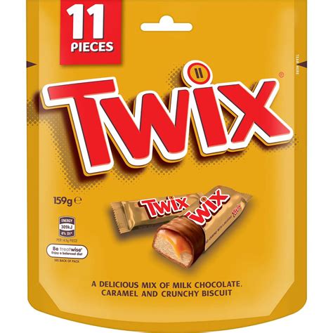 Calories in Twix Chocolate Party Share Bag 11 Pieces calcount