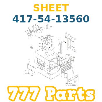 417-54-13560 Komatsu SHEET
