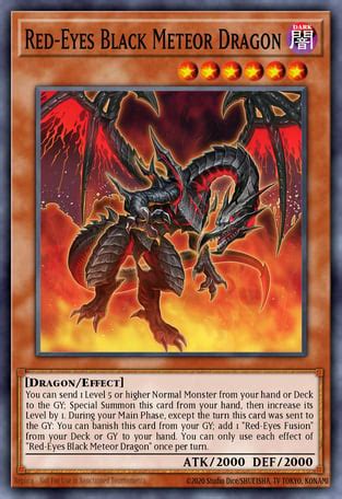 Red Eyes Black Meteor Dragon Yu Gi Oh Card Database YGOPRODeck