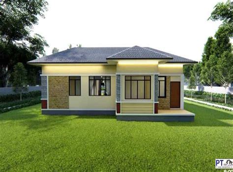 Contemporary Bungalow With A Well Designed Facade