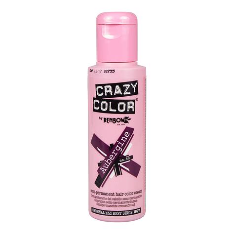 Buy Crazy Color Aubergine Semi Permanent Hair Dye 100ml Online In UAE