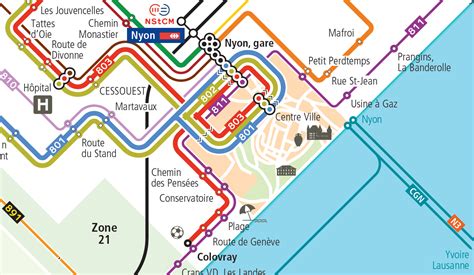 Nouveau plan de réseau NStCM TPN Transports publics de la région de