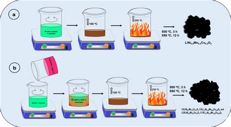 Schematic Representation Of Selfcombustion Reaction Procedure For The