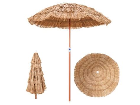 Parasol De Terrasse En Chaume Parasol Tiki Hawa En De Cm Avec Sac