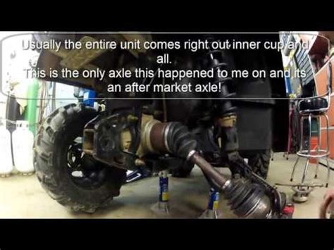 Atv Swing Arm Bearing Replacement On Can Am Outlander Letter G