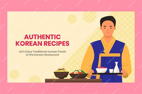 Free Vector Hand Drawn Korean Restaurant Design Template
