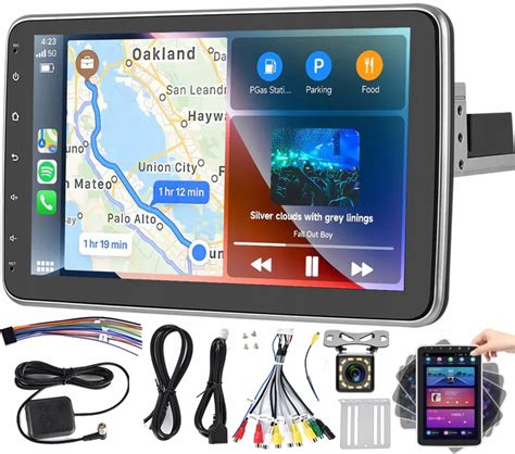 RADIO NAWIGACJA 1DIN MAPY ANDROID CARPLAY DSP REGULOWANY EKRAN