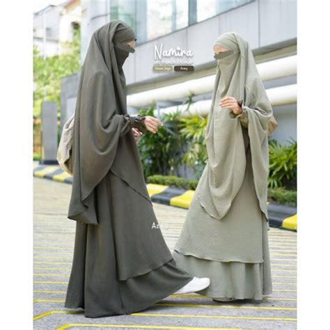 Jual Namira Set Azda Namira Set Bergo Dan French Khimar Gamis Set