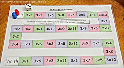 Printable Multiplication Games For Rd Grade