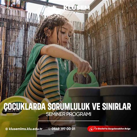 Çocuklarda Sorumluluk ve Sınırlar Semineri