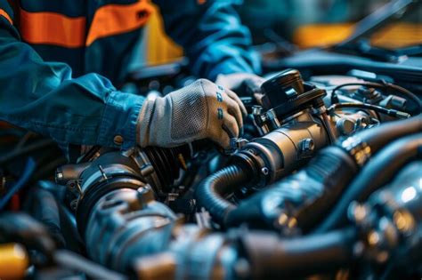 Premium Photo Precision Turbocharger Installation