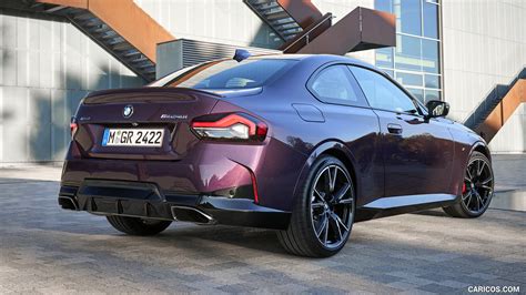 2022 Bmw M240i Coupé Xdrive Color Thundernight Metallic Rear Three Quarter