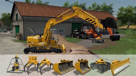 Excavator Liebherr 902 Pack V1 0 0 1 FS19 Farming Simulator 19 Mod