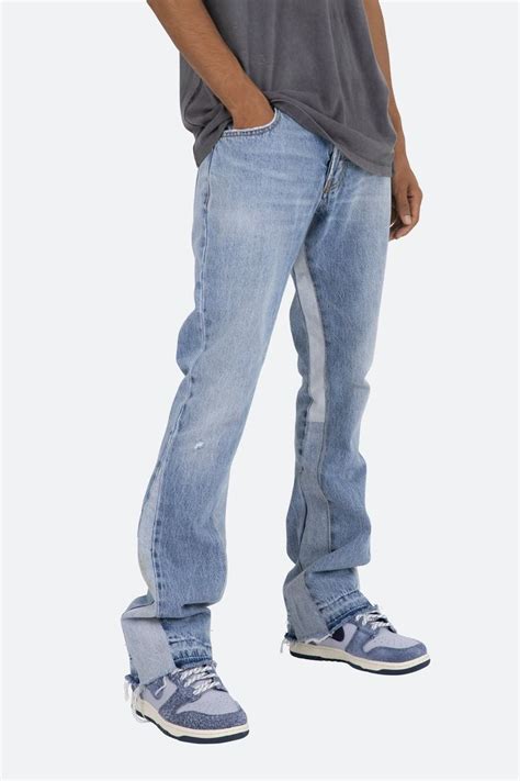 B221 Flare Denim Blue Denim Flares Flair Jeans Outfit Flare Jeans