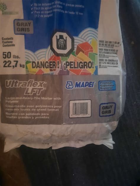 Mapei Ultraflex Lft Large And Heavy Tile Mortar Gray 50 Lb Floors