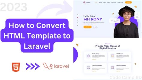 How To Convert Html Template To Laravel Laravel Advance Course