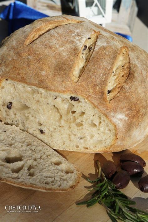 Greek Sourdough Bread With Olive Rosemary And Oregano Costco Diva Recipe Sourdough Bread