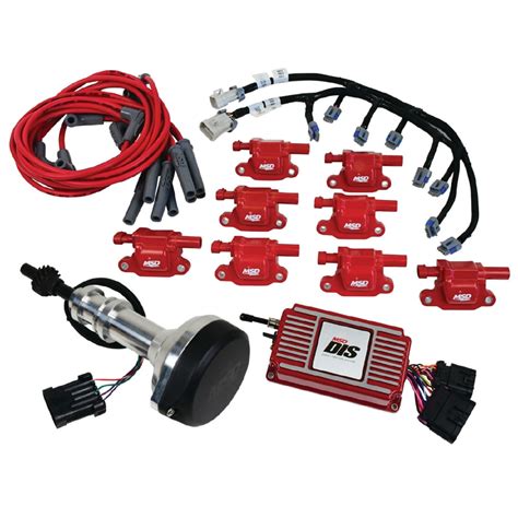 Msd Ignition Ignition System Kit Dis Digital Red Ford 351w Control Box Ignition Coils