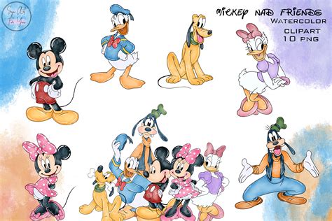 Minnie Mouse Clipart Mickey Mouse Clipart Mickey Mouse Etsy UK