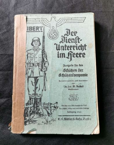 Reibert Schützen Wehrmacht Manual Pkz Militaria
