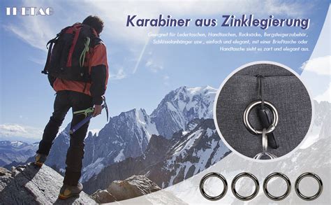 Runde Karabiner Thetag St Ck Mm Karabiner Ring Zinklegierung Runde