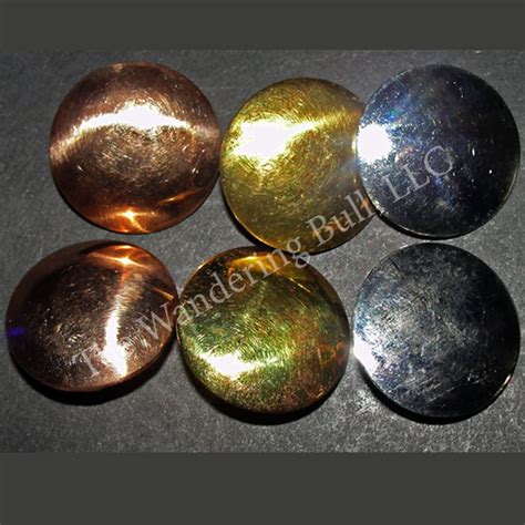Round Metal Conchos The Wandering Bull Llc