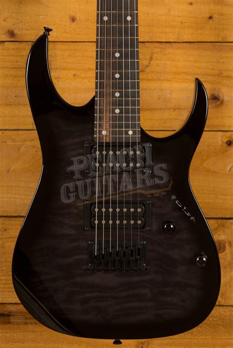 Ibanez Rg Gio Grg7221qa 7 String Transparent Black Sunburst